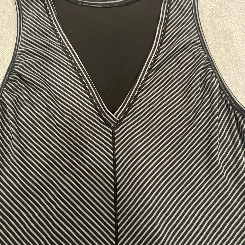 Lululemon Athletica Black and White Tank Top